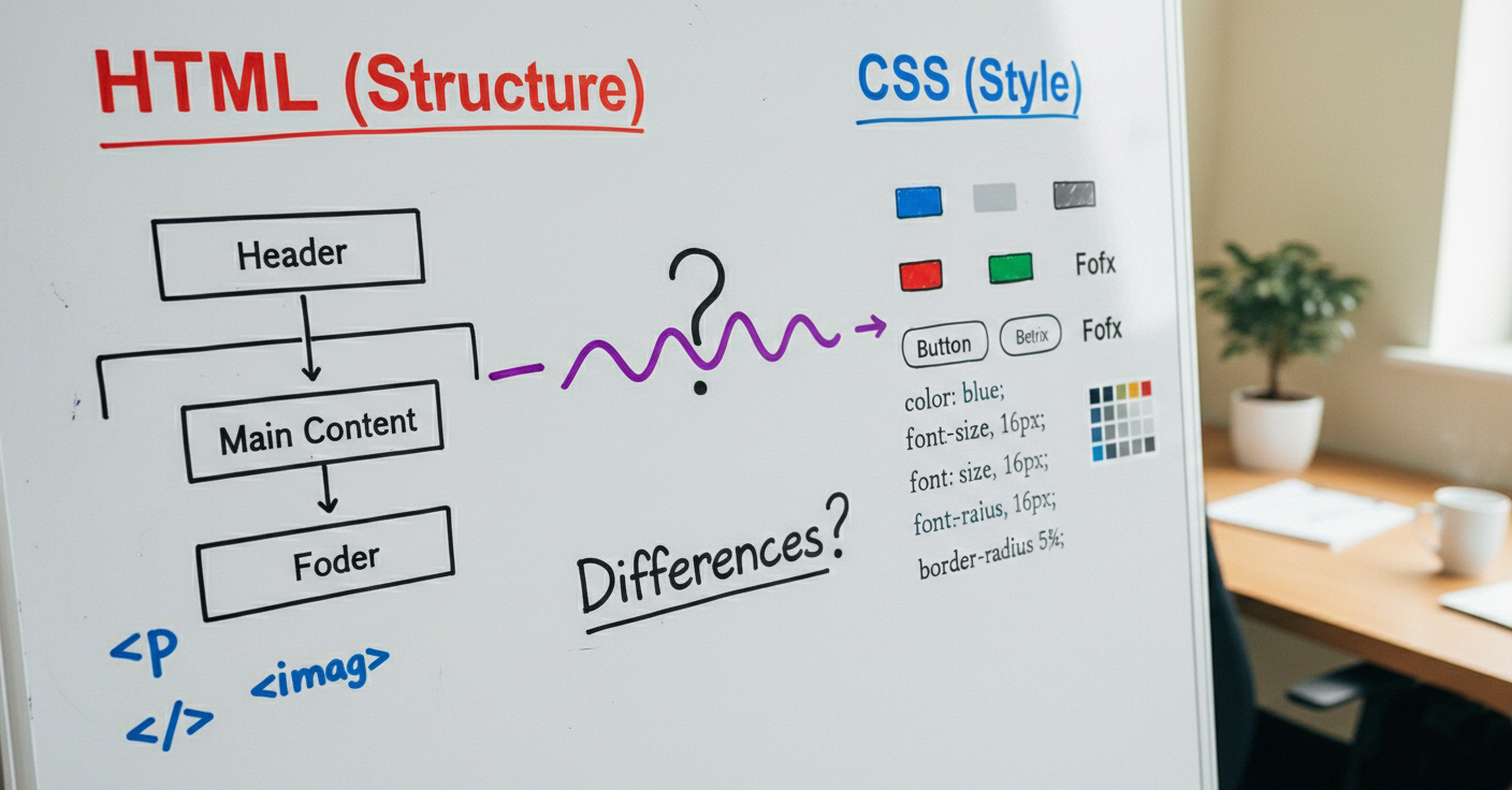 Estructura básica de una página web con HTML y CSS